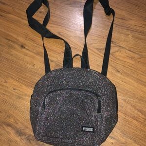 sparkly mini victoria’s secret pink bag